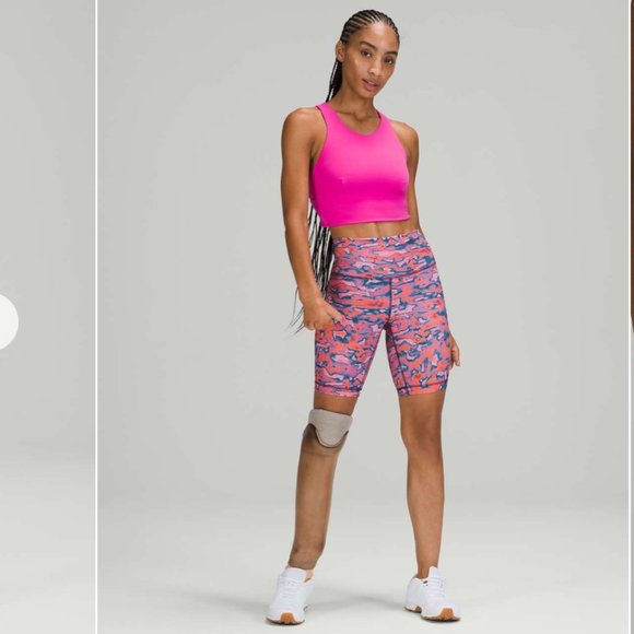 Like New! Lululemon Wunder Train High-Rise Short 8" Chroma Clash Camo - Picture 1 of 12